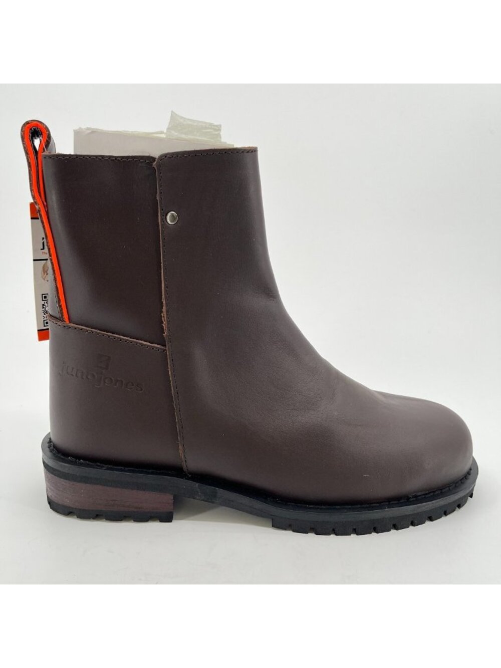 Juno Jones Meti Womens Size 7 Brown Leather Outdoor Steel Toe Working Boots